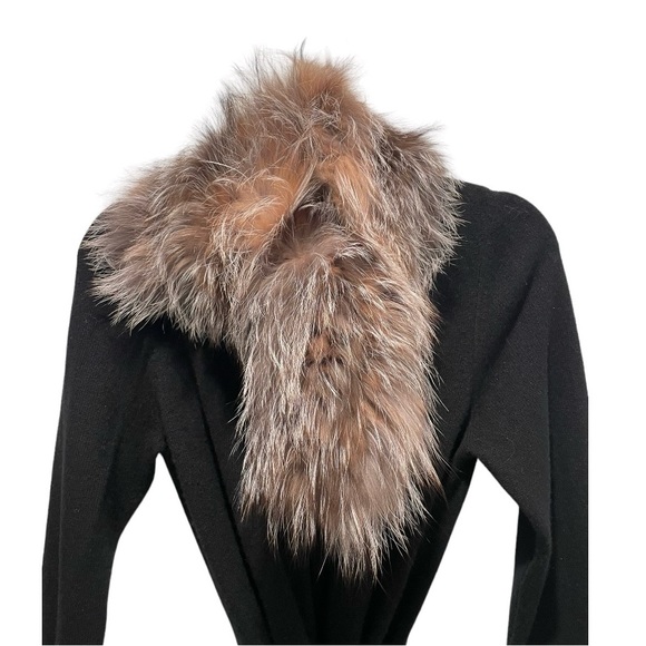 Belle Fare Natural Silver FOX Scarf - GORGEOUS - NWT - - Picture 2 of 4